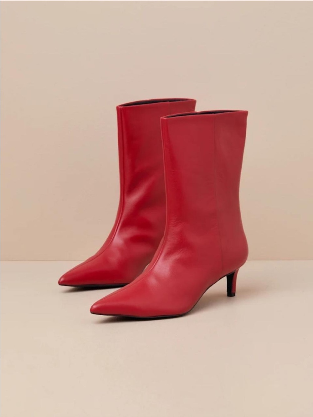 Seychelles game changer red genuine leather mid calf boots US 8